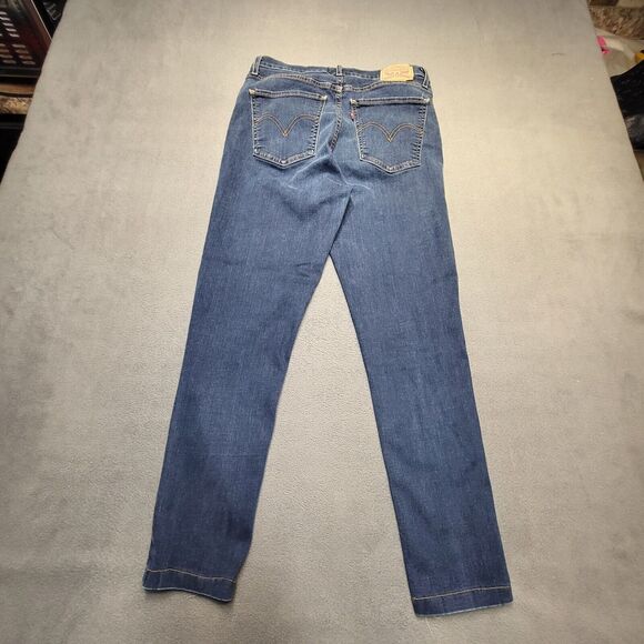 Levis Jeans Womens 6? Blue Skinny Leg Stretch Denim Distressed - Picture 8 of 10